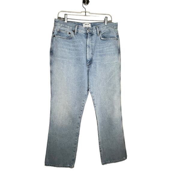 AGOLDE Pinch Waist High Rise Kick Jeans Size 31 12 90's Riptide Light Blue - Picture 6 of 12